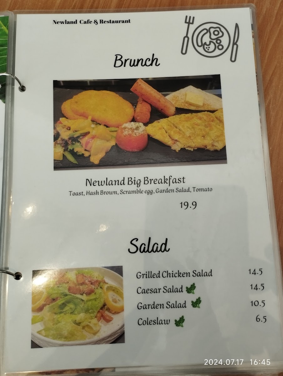 Newland Cafe & Restaurant Photo Menu 10