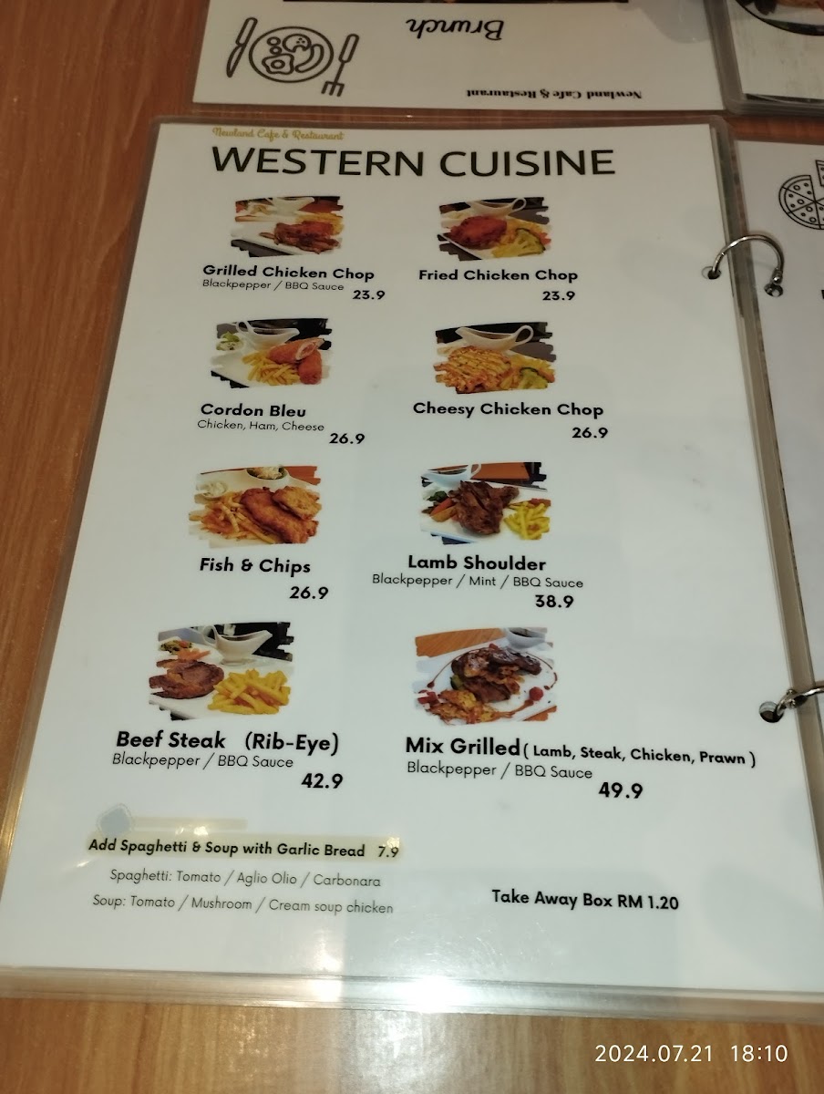 Newland Cafe & Restaurant Photo Menu 3
