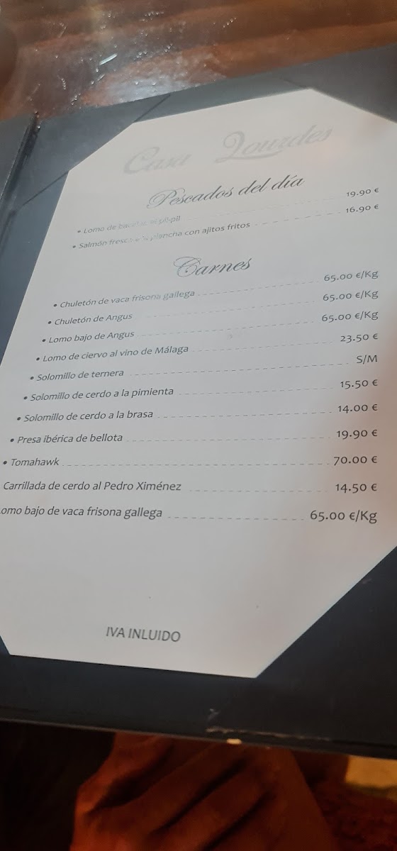 Bar restaurante Casa Lourdes Photo Menu 4