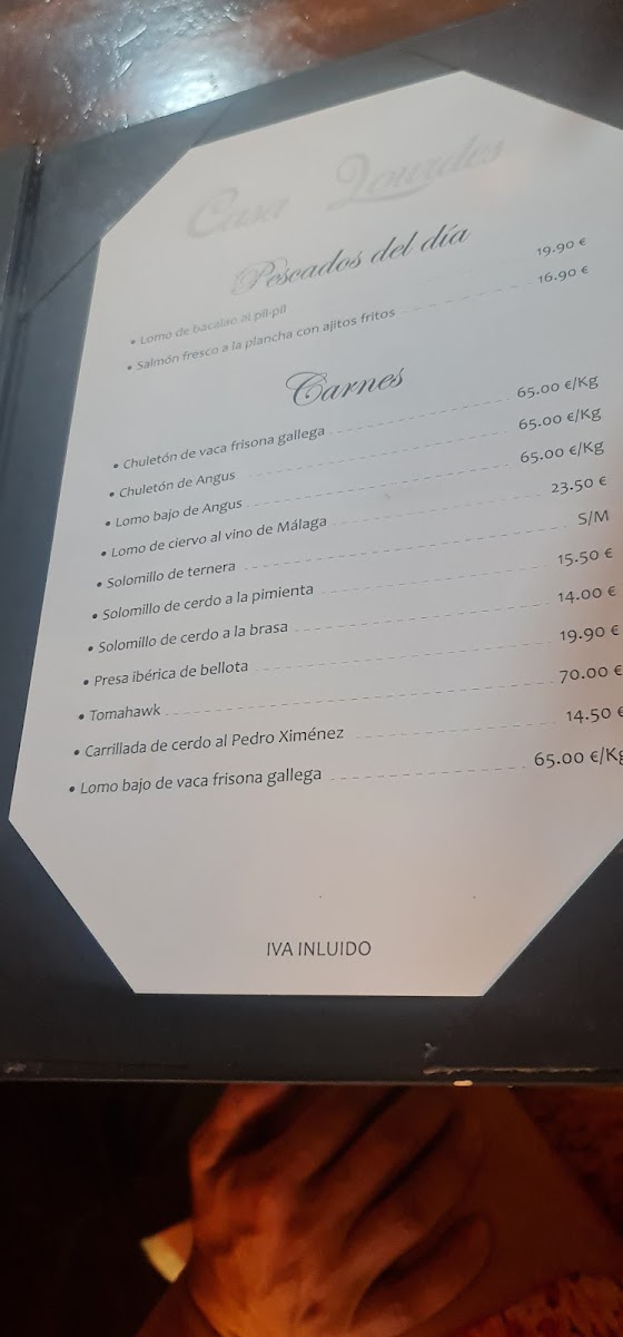 Bar restaurante Casa Lourdes Photo Menu 5