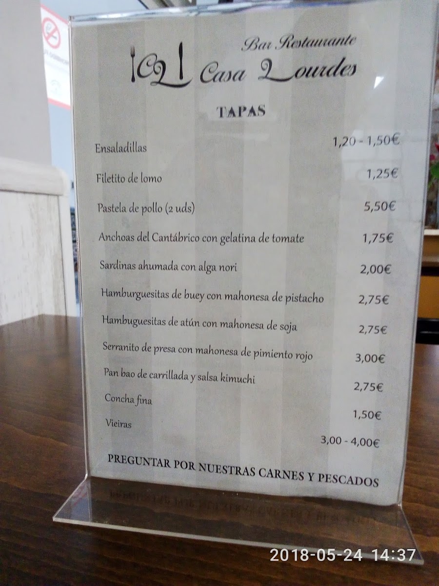 Bar restaurante Casa Lourdes Photo Menu 8