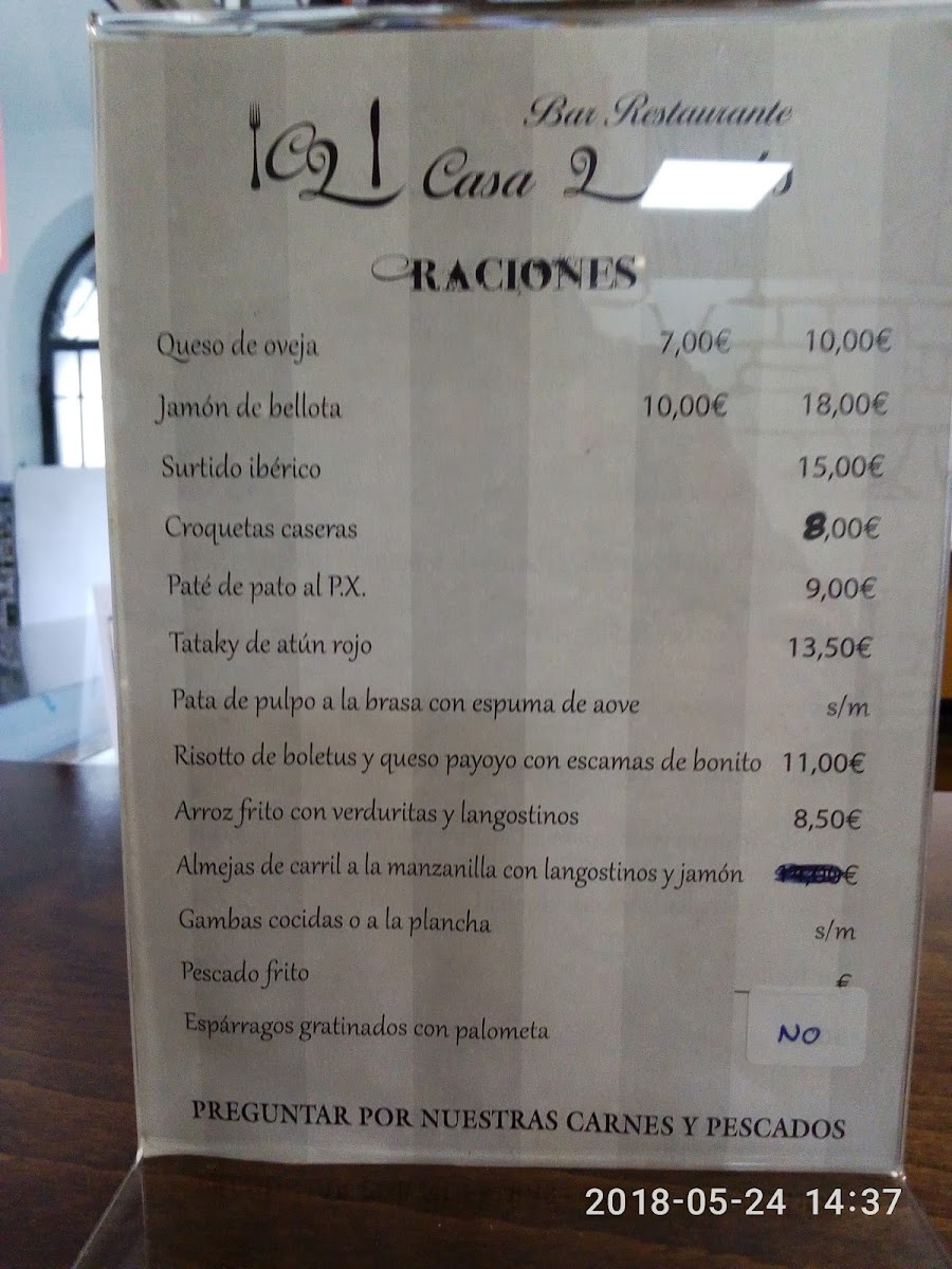Bar restaurante Casa Lourdes Photo Menu 9