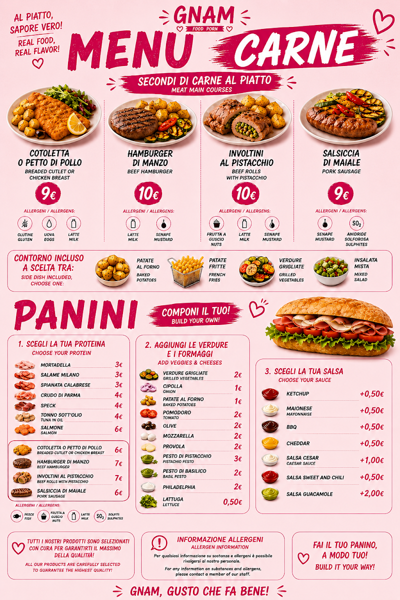 GNAM food porn Photo Menu 1