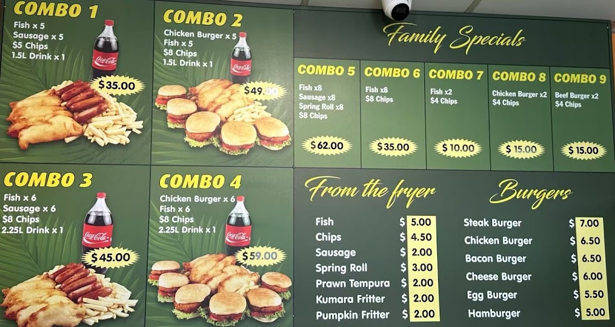 The Great Tong Takeaway (Mangere) Photo Menu 2