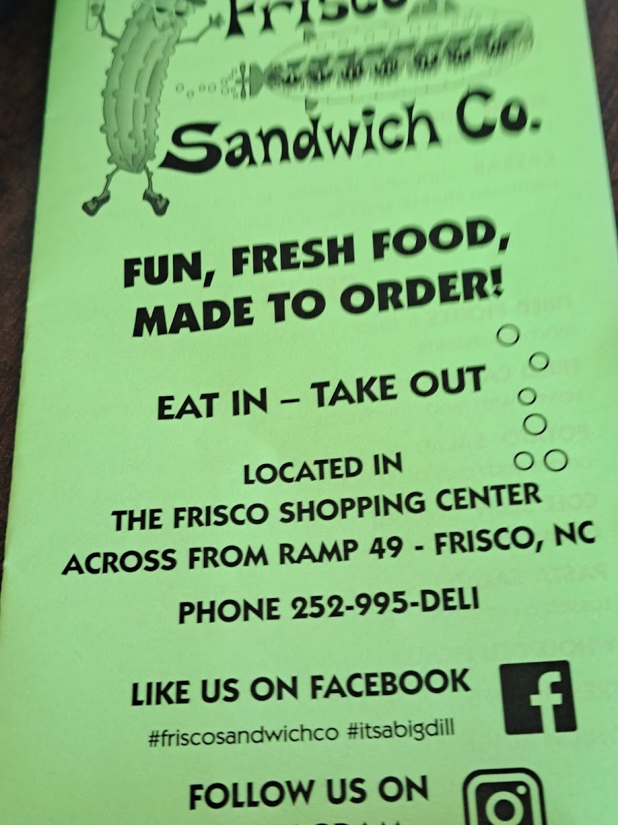 Frisco Sandwich Co Photo Menu 9