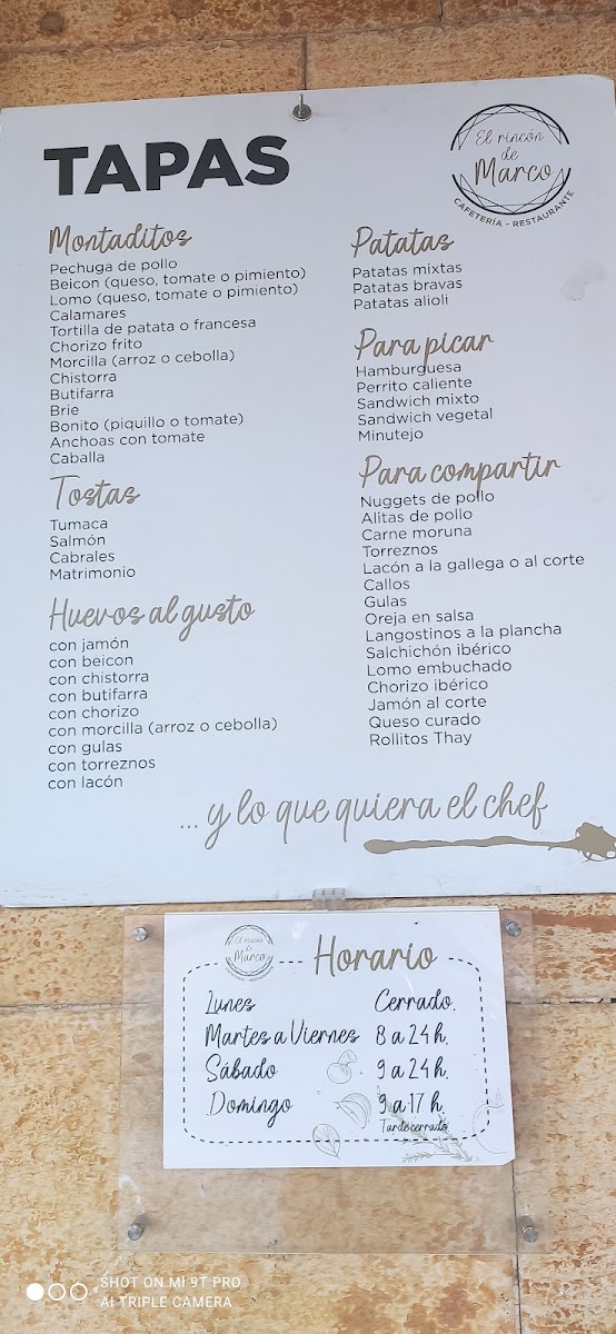 Restaurante El Rincón de Marco Photo Menu 7