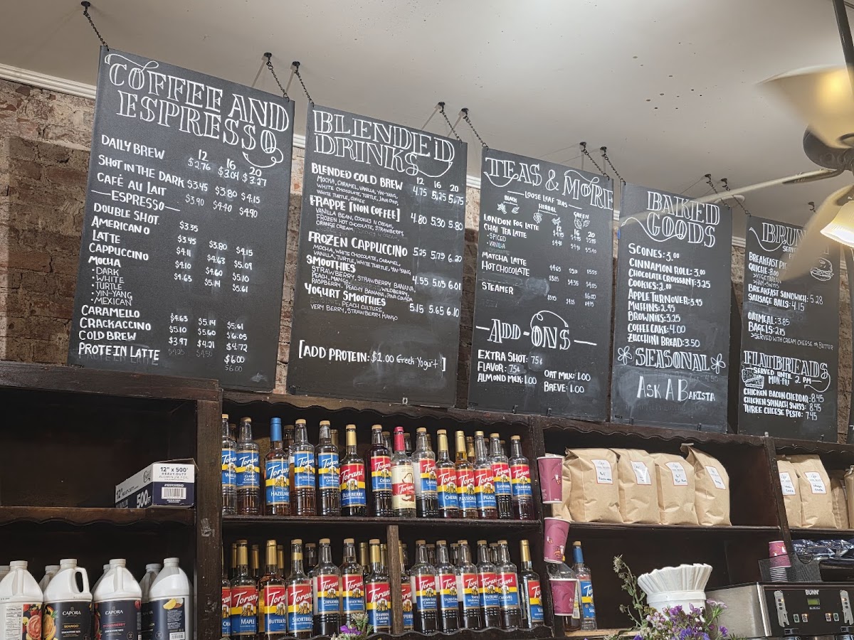 Gallery Row Coffee Photo Menu 2