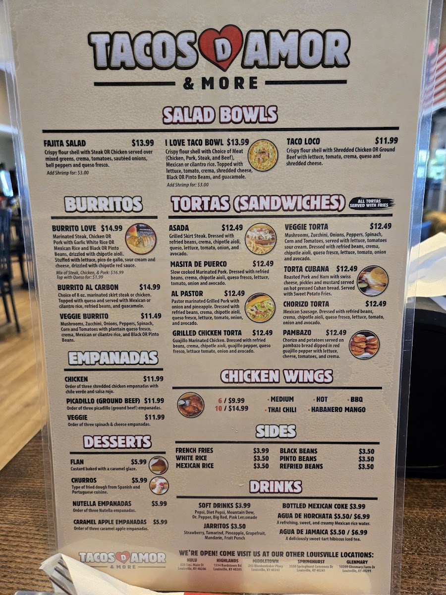 Tacos D Amor Photo Menu 1