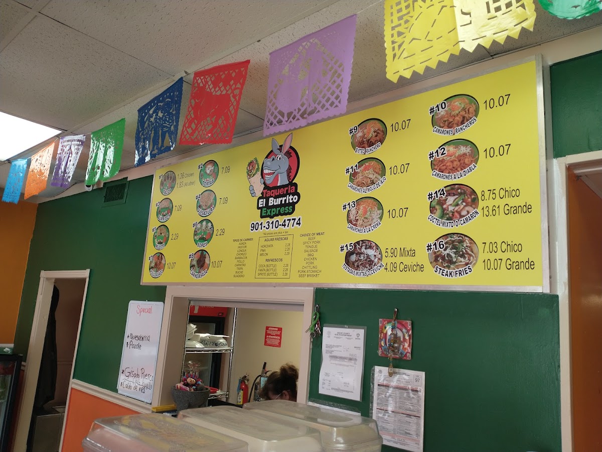 Taqueria el burrito express Photo Menu 3