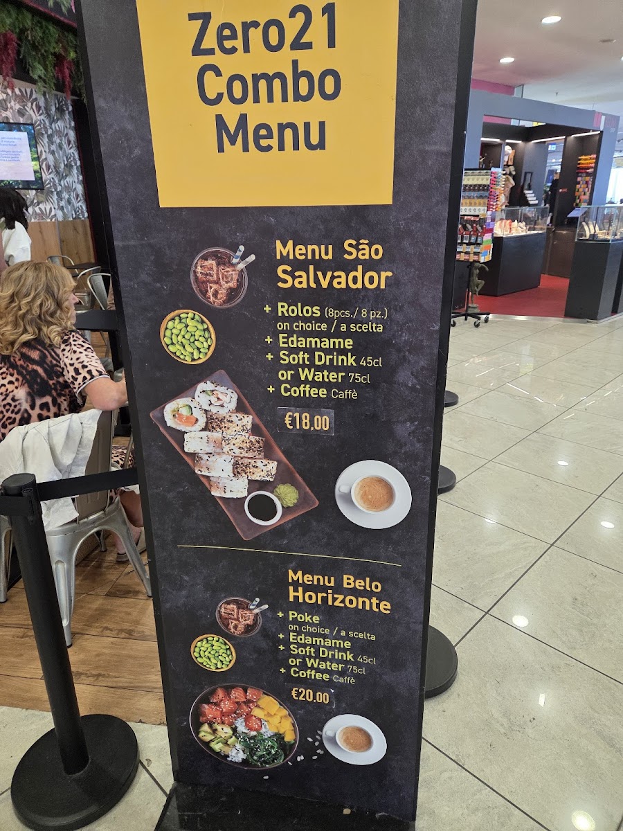 Zero21*Napoli* Brazilian Sushibar Photo Menu 1