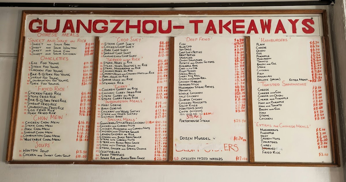 Guangzhou Restaurant & Takeaways Photo Menu 1