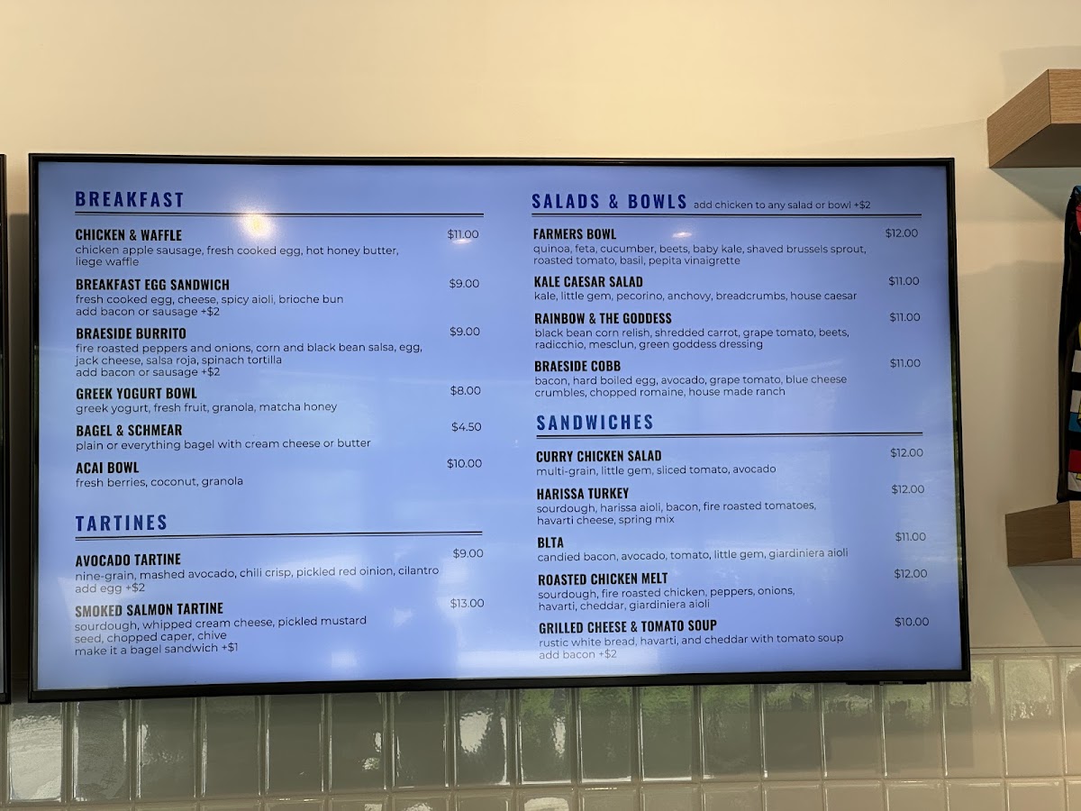 Braeside Market Photo Menu 1
