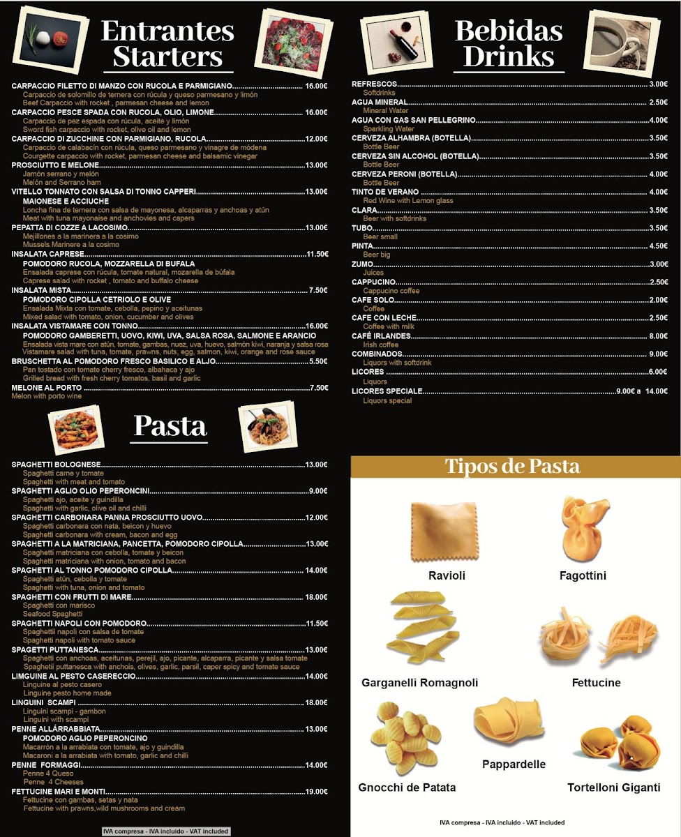 Pizzeria Vistamare Photo Menu 1