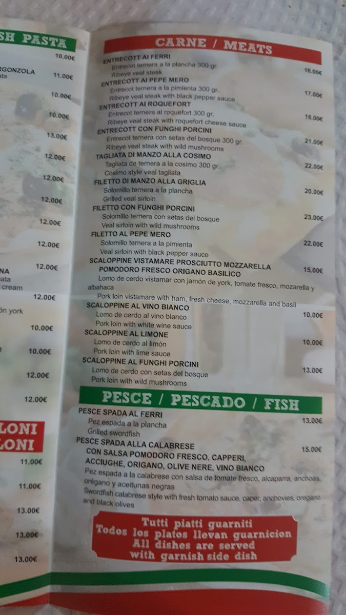 Pizzeria Vistamare Photo Menu 10