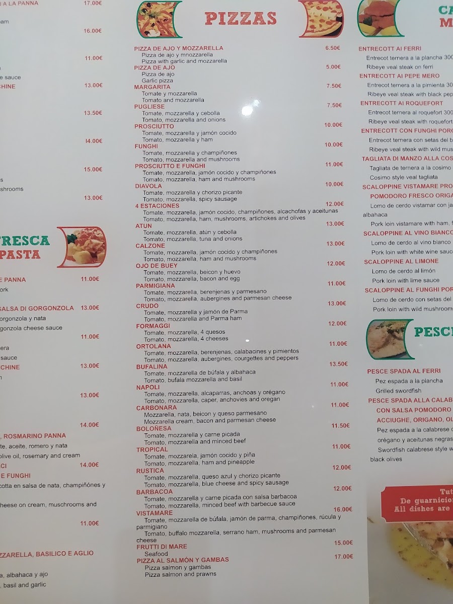 Pizzeria Vistamare Photo Menu 6
