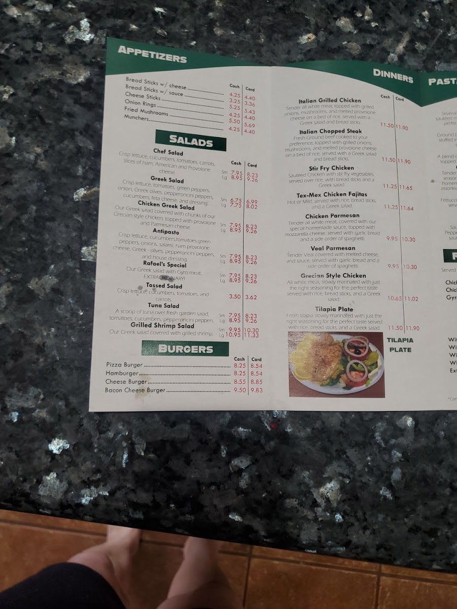 Rafael's Italian Restaurant Photo Menu 4