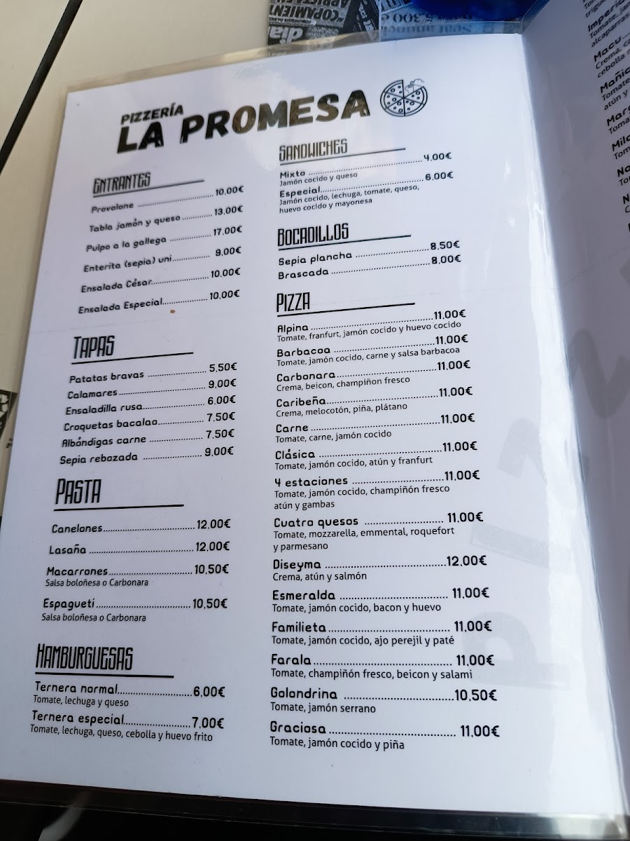 Pizzeria La promesa Photo Menu 4