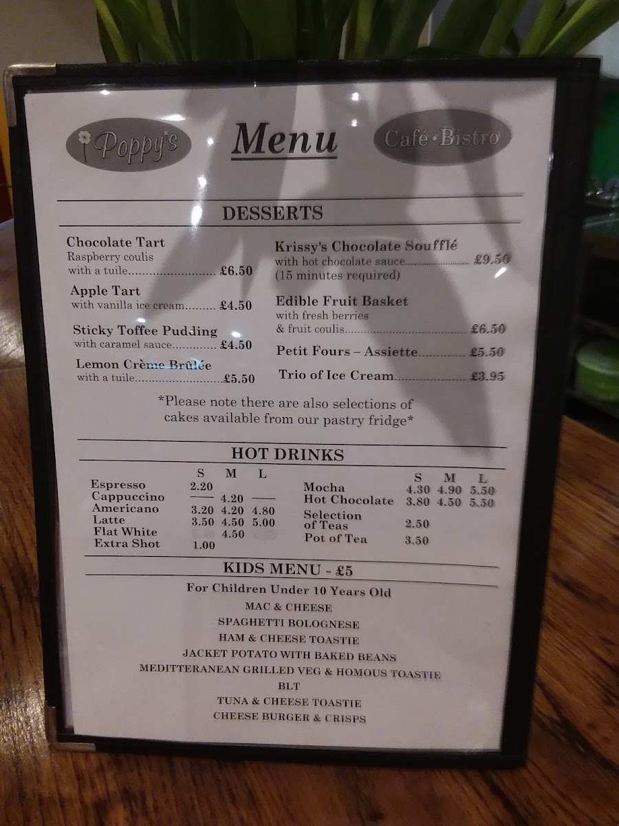 Poppy's Cafe & Bistro Photo Menu 3