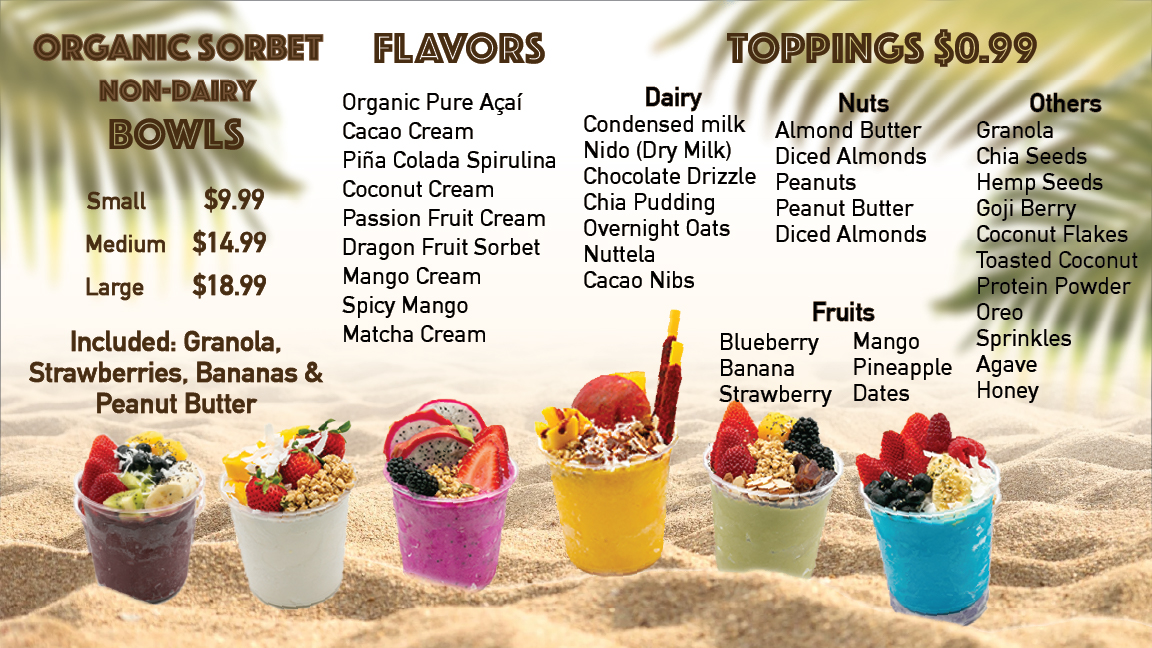 Acai Sun Fit Life Photo Menu 1