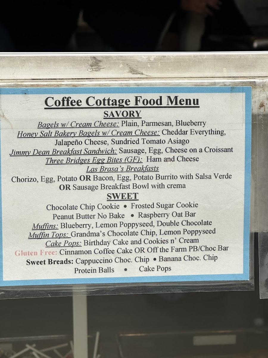Coffee Cottage Photo Menu 1