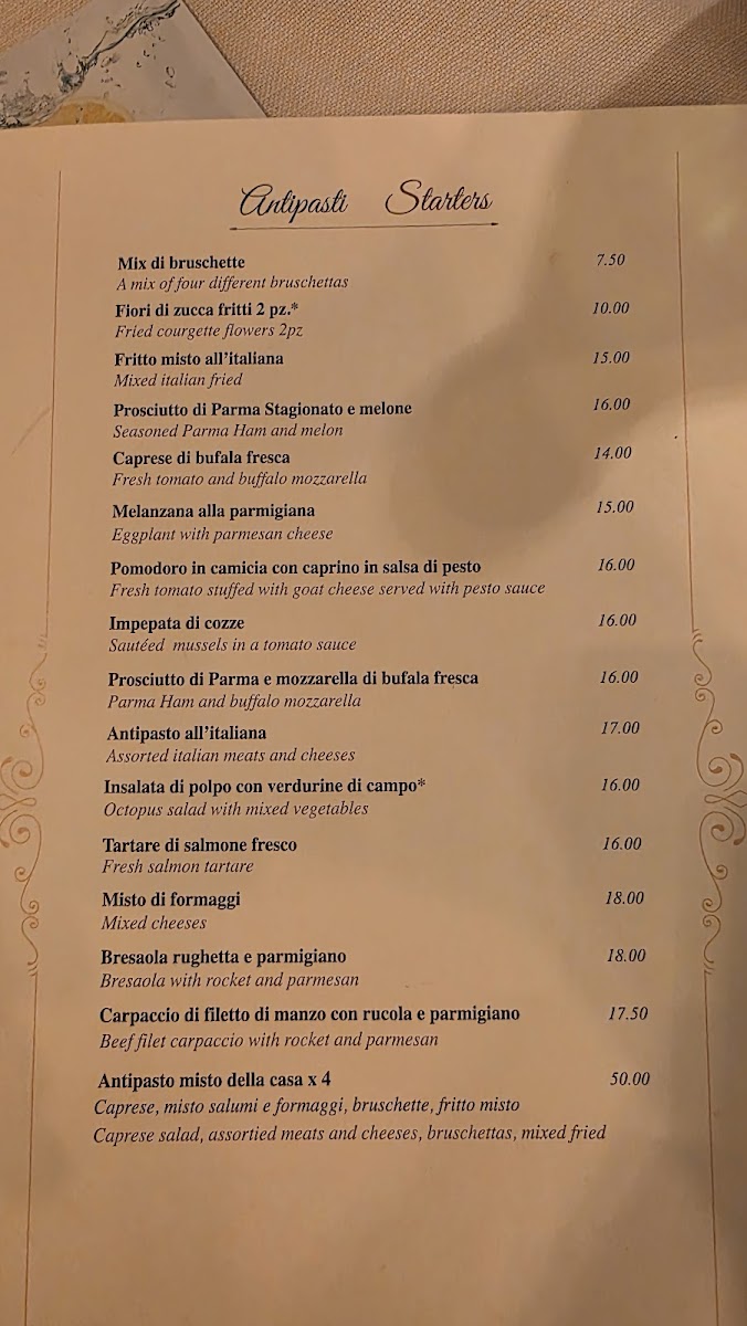 Osteria dell'Anima Photo Menu 1