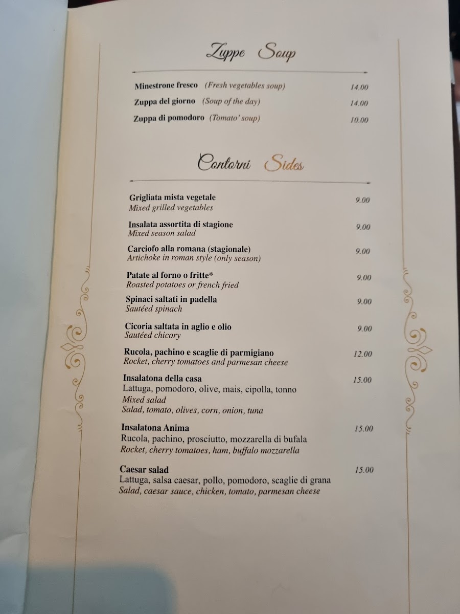 Osteria dell'Anima Photo Menu 10
