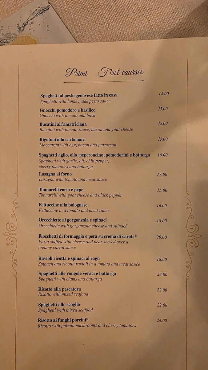 Osteria dell'Anima Photo Menu 4