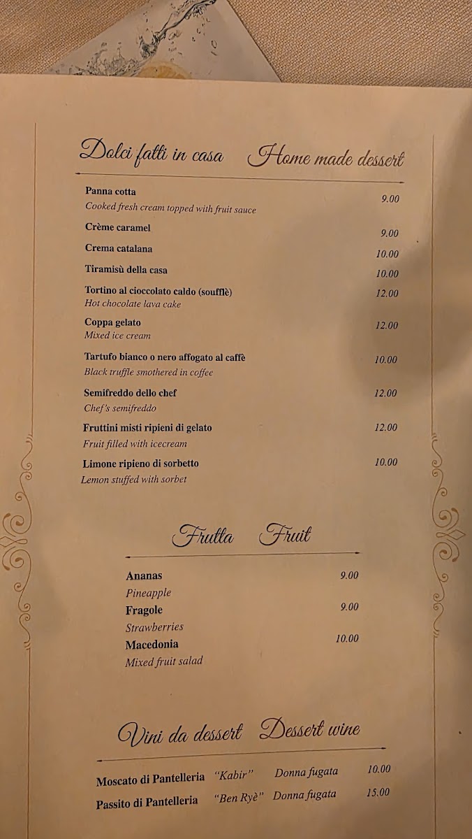 Osteria dell'Anima Photo Menu 5