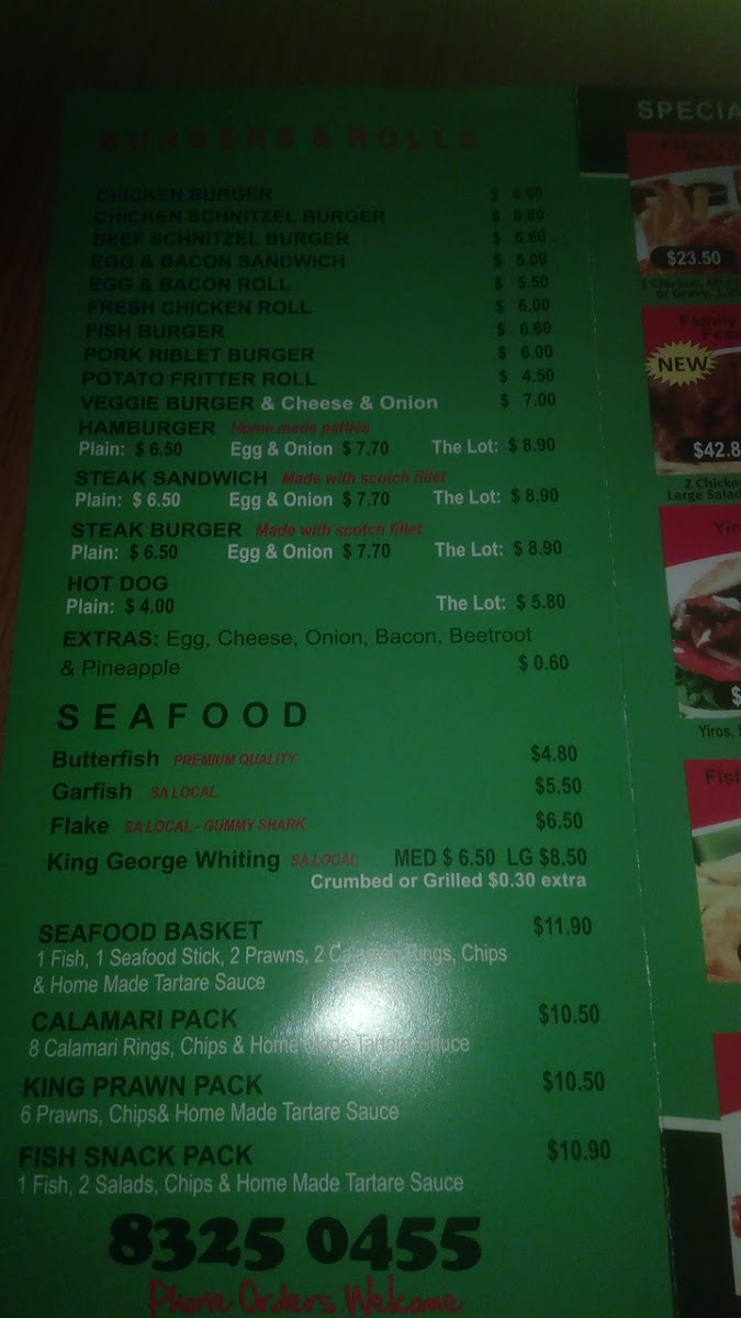 Grace Court Take-Away Photo Menu 8