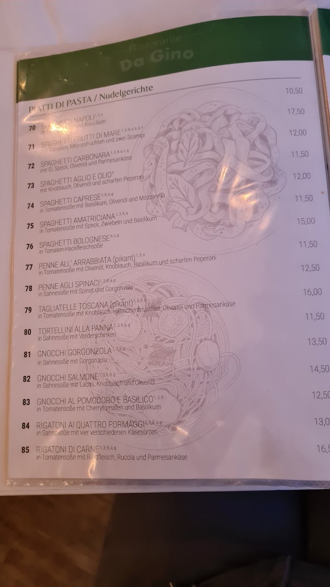 Ristorante Da Gino Photo Menu 3