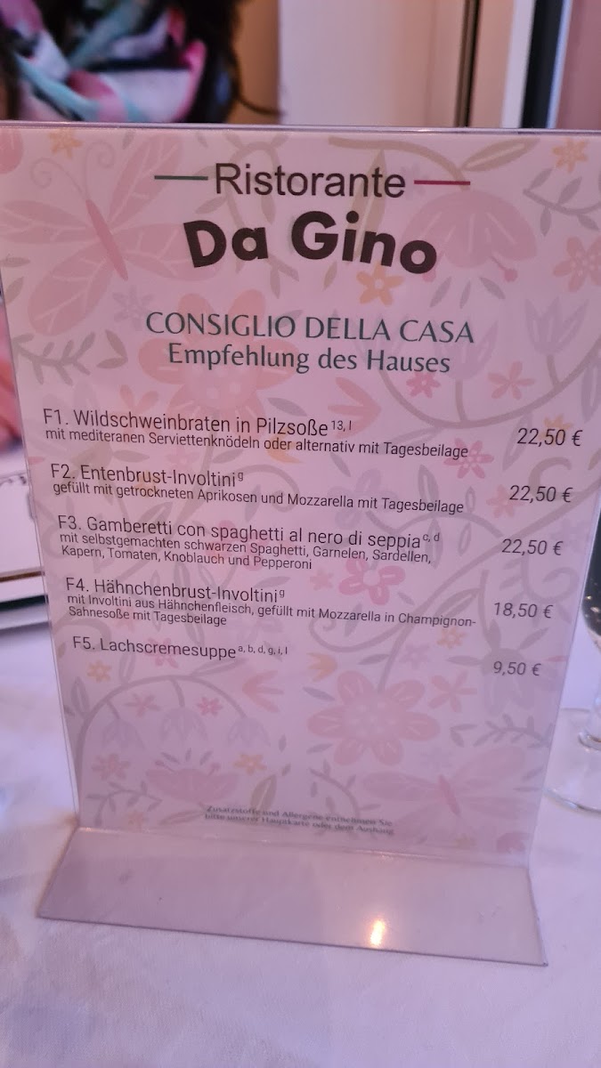 Ristorante Da Gino Photo Menu 4