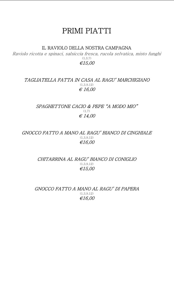 Ristorante Villa Battibecco - Camere e Cucina Photo Menu 1