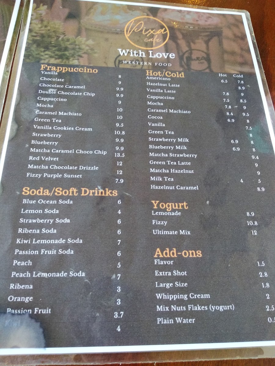 Pixa Cafe Photo Menu 10