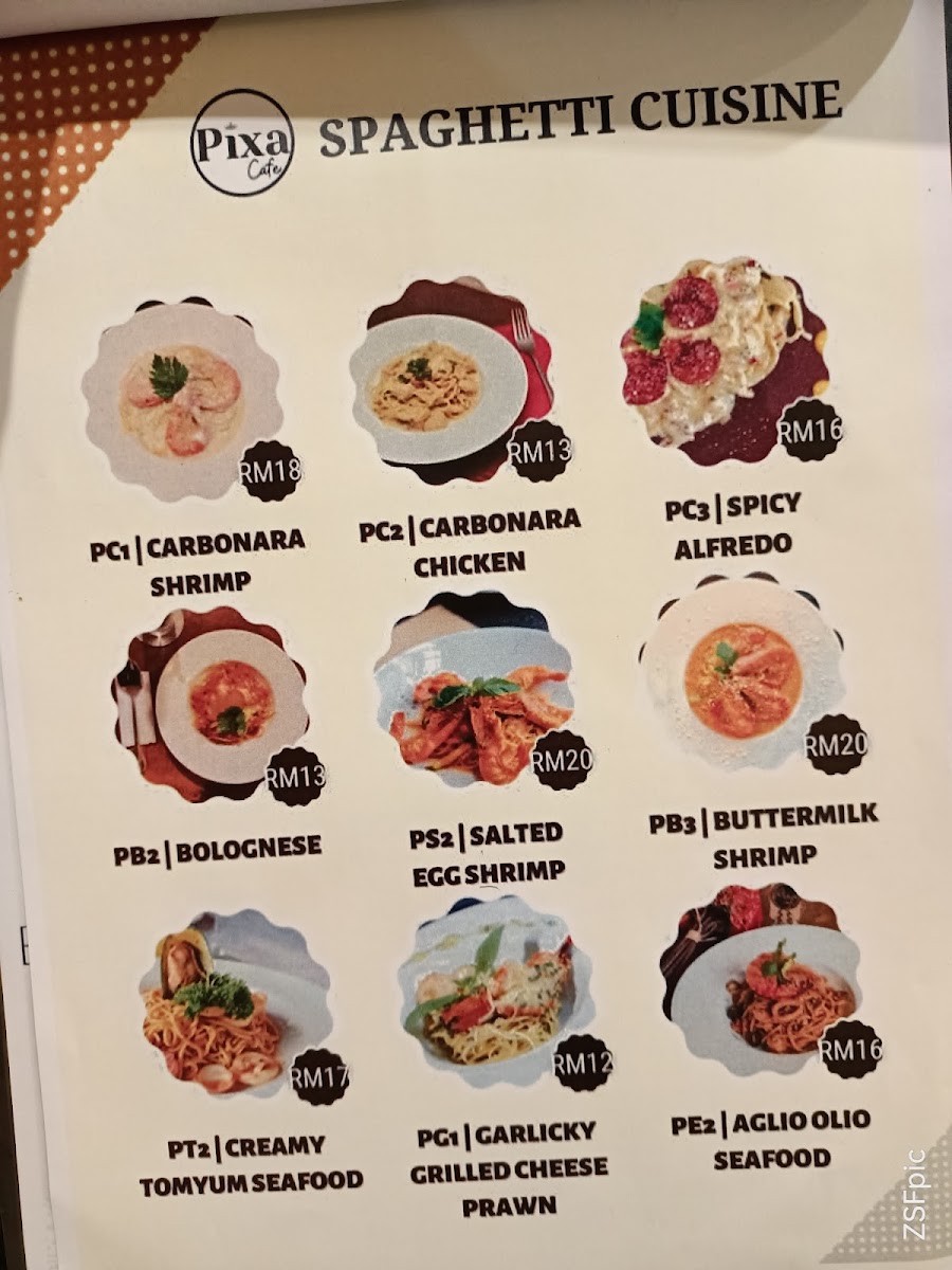Pixa Cafe Photo Menu 4