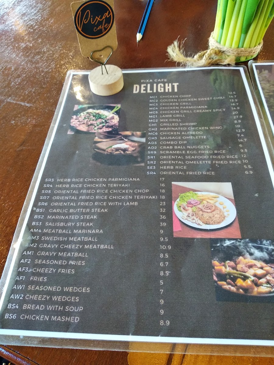 Pixa Cafe Photo Menu 9