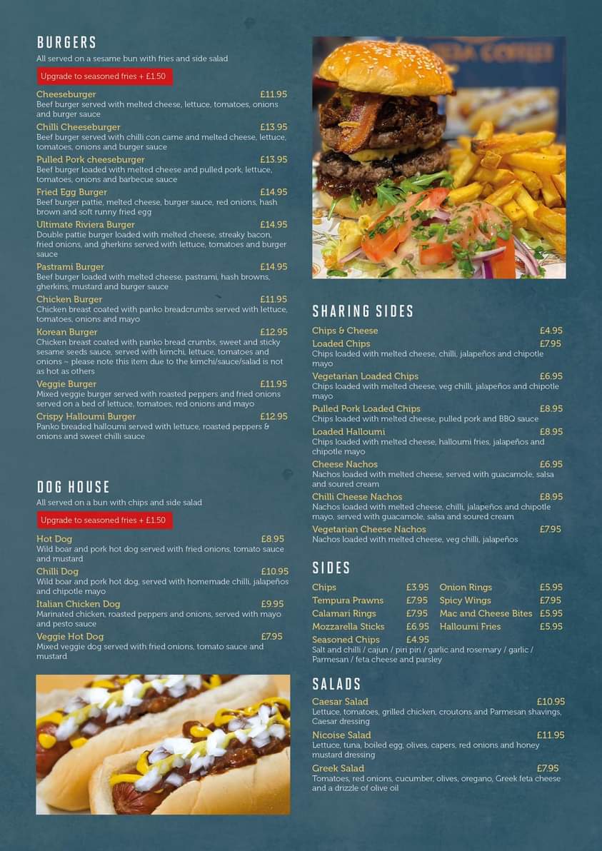 Riviera Coffee Gourock Photo Menu 3