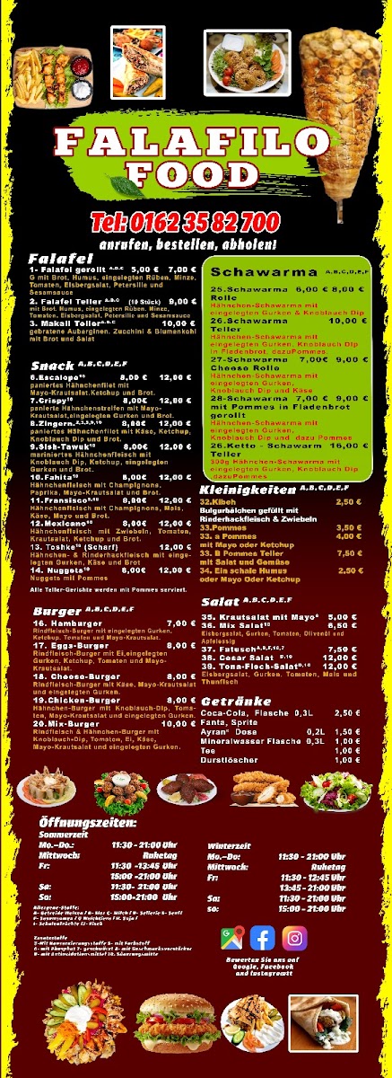 Falafilo Food Photo Menu 1