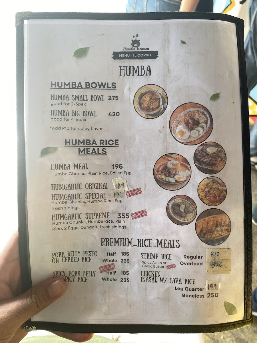 Humba Heaven Photo Menu 1