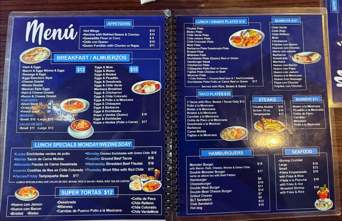 Ernie's Cafe Bar & Grill Photo Menu 1