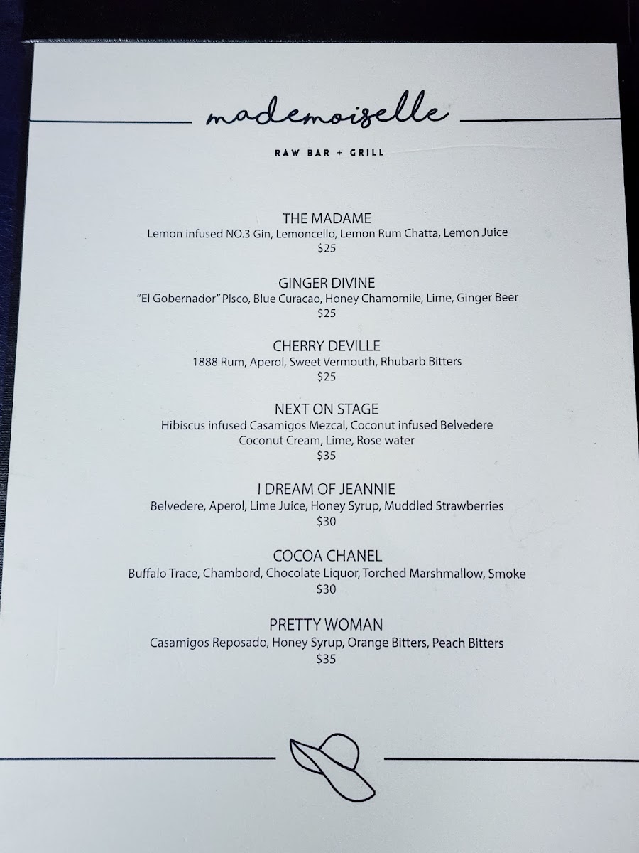 Mademoiselle Raw Bar + Grill Photo Menu 10