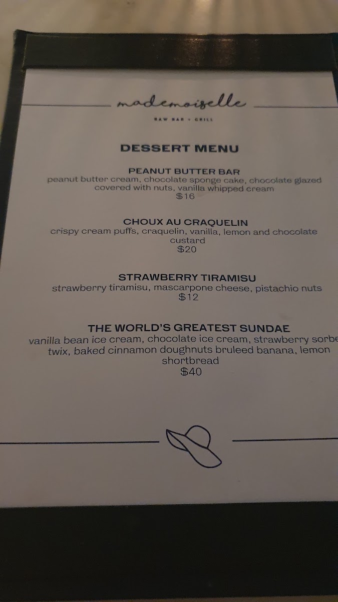 Mademoiselle Raw Bar + Grill Photo Menu 7