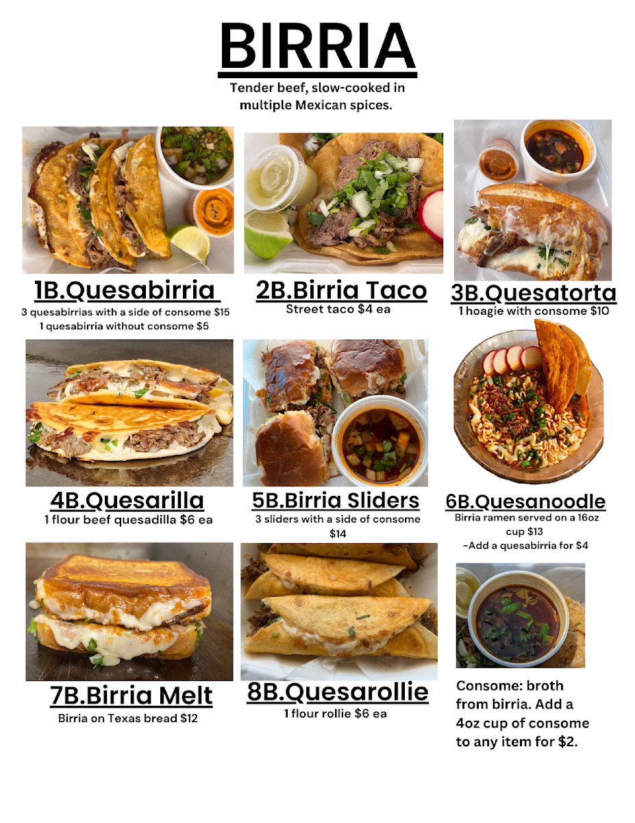 Quesa-Broso Photo Menu 1