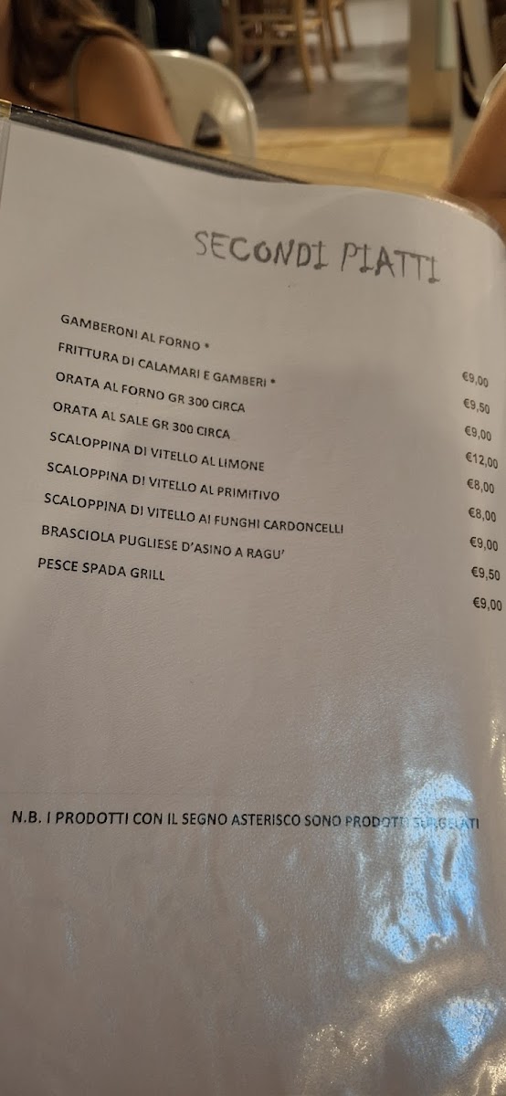 Lo Schiribizzo Photo Menu 6