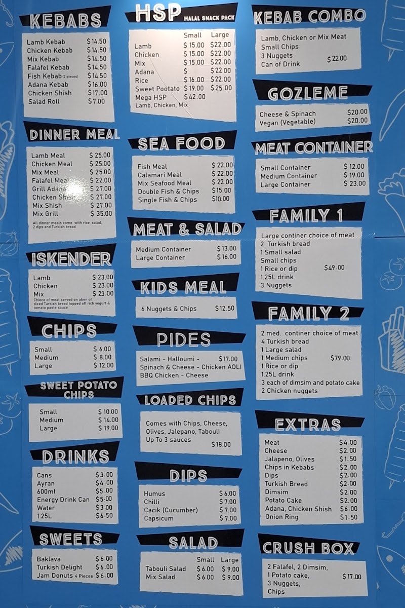 Just Kebabz Photo Menu 2