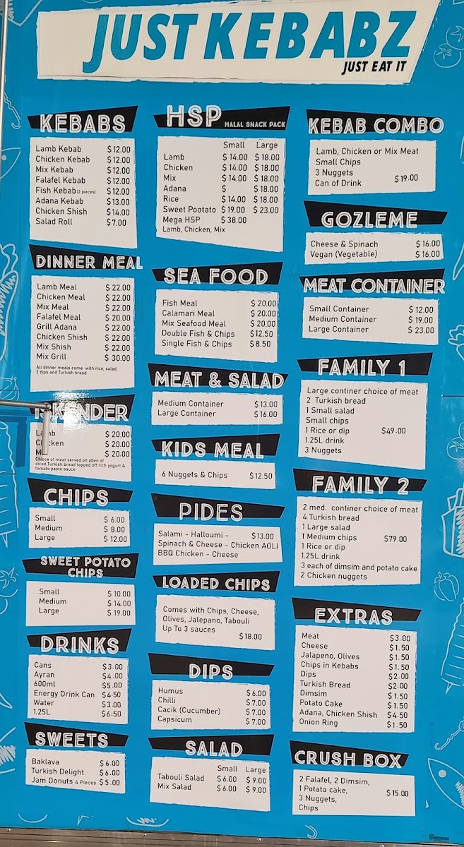 Just Kebabz Photo Menu 3