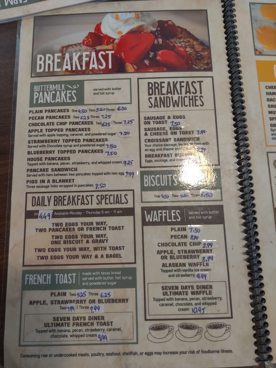 Seven Days Diner Photo Menu 8