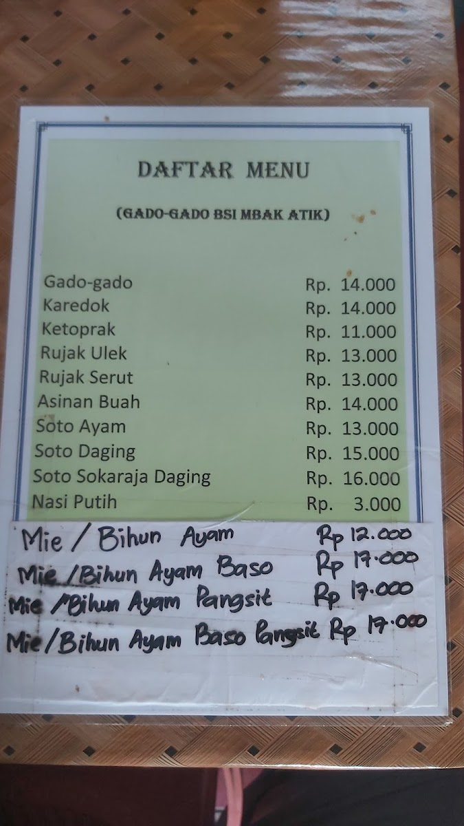 Gado gado BSI Photo Menu 4