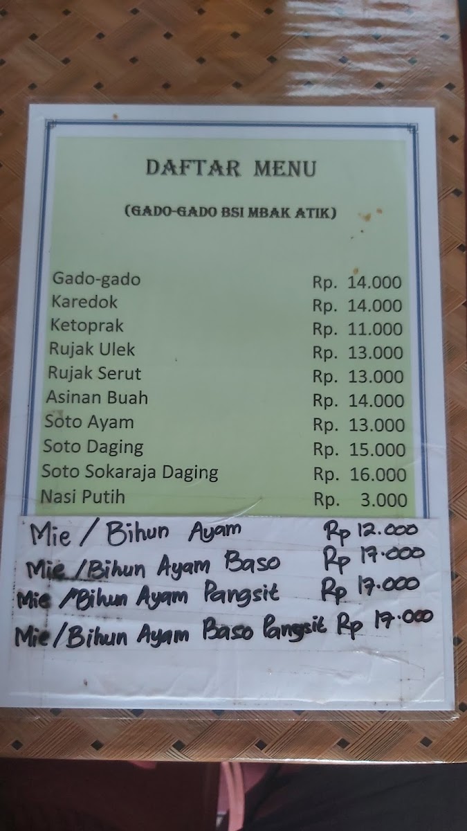 Gado gado BSI Photo Menu 6