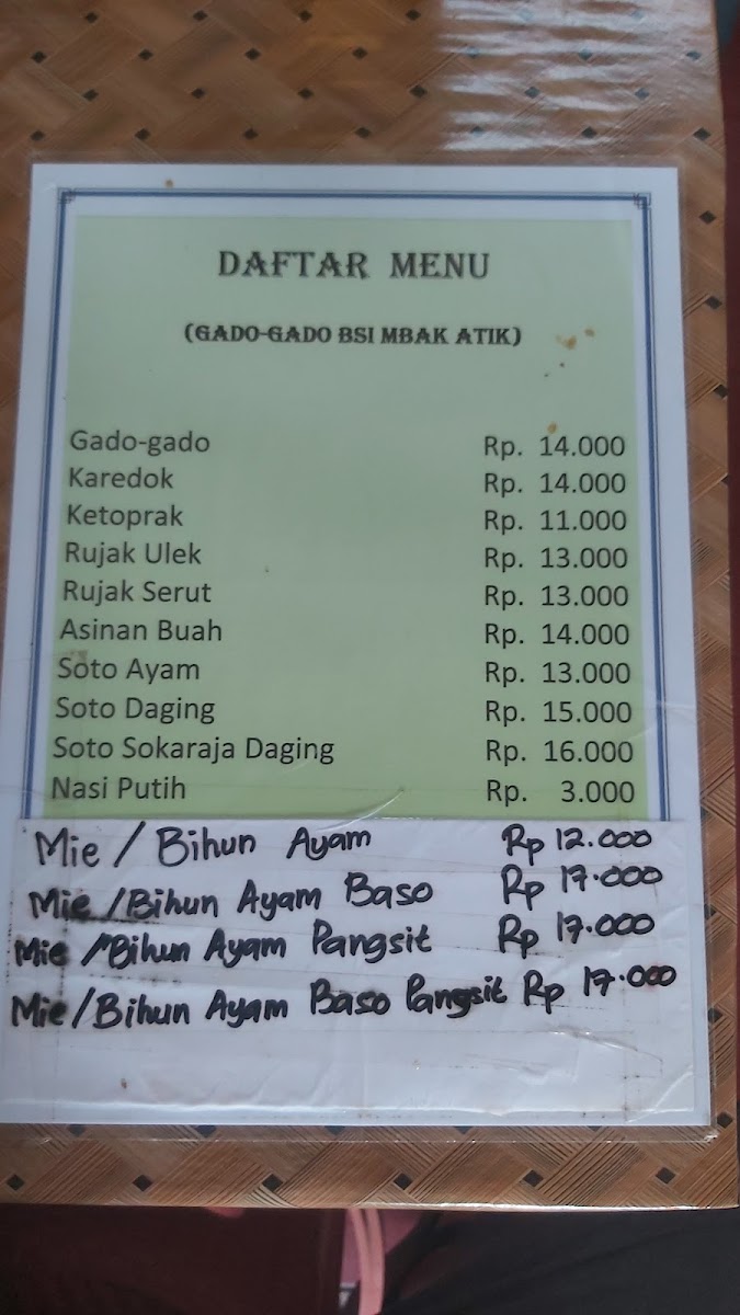Gado gado BSI Photo Menu 8