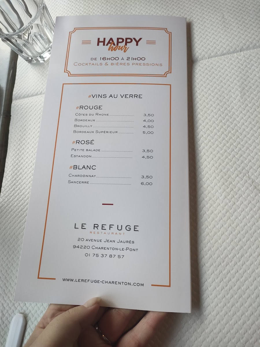 Le Refuge Charenton le Pont Photo Menu 9